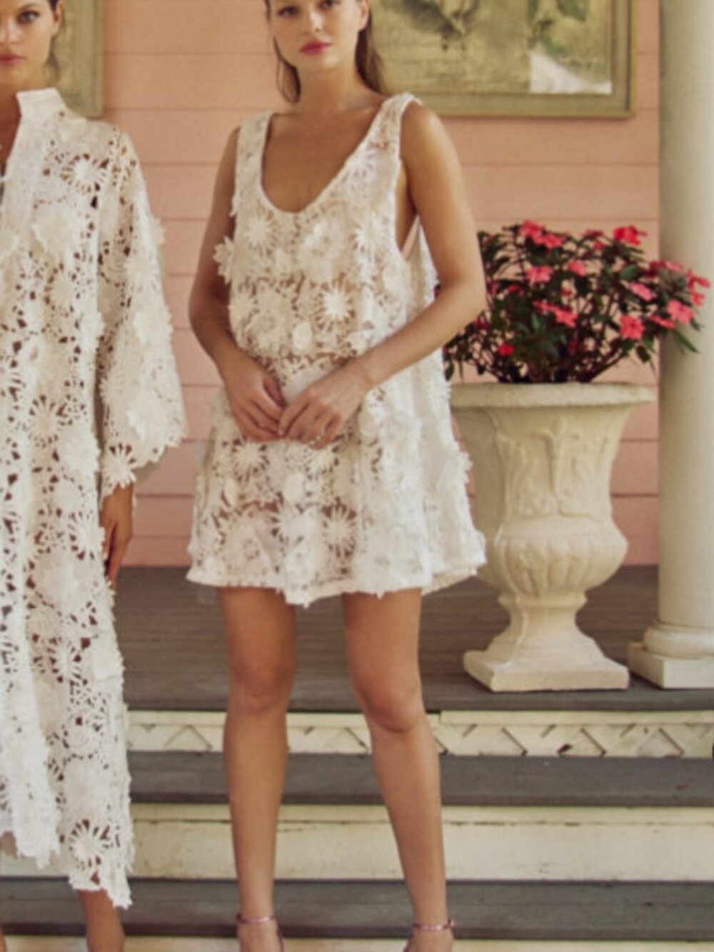 La Vie Style House white midi/maxi dress